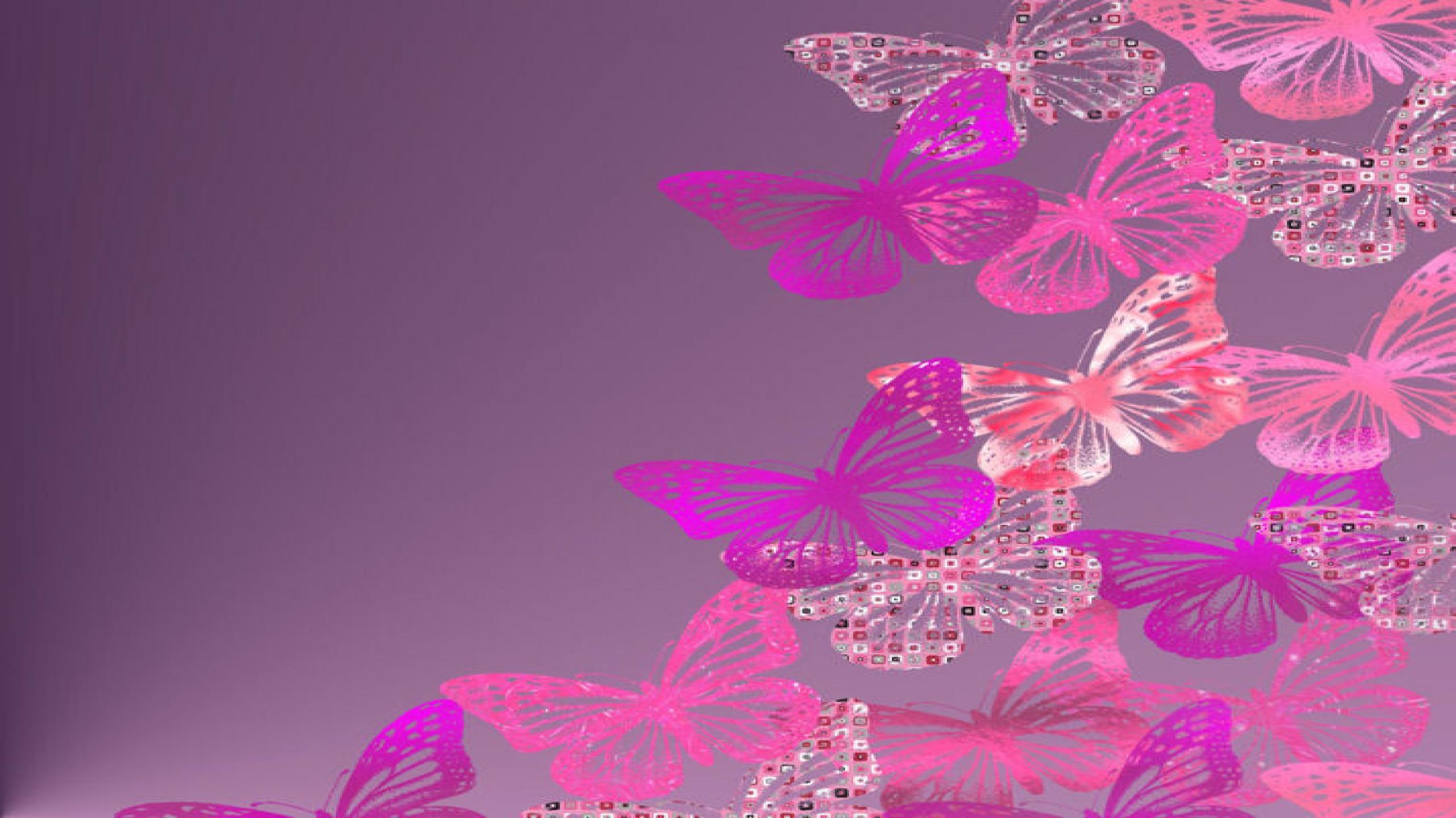 Pink Glitter Butterfly Wallpapers