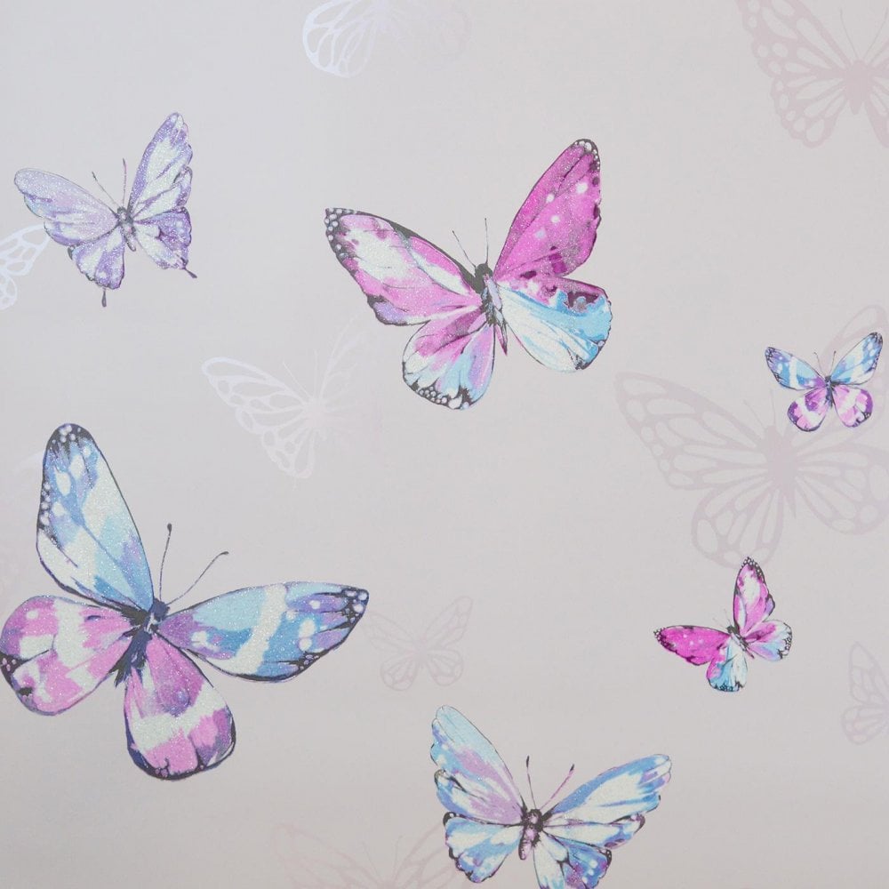 Pink Glitter Butterfly Wallpapers