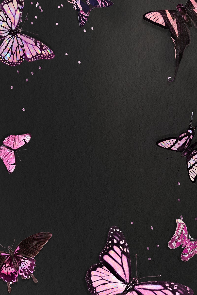 Pink Glitter Butterfly Wallpapers