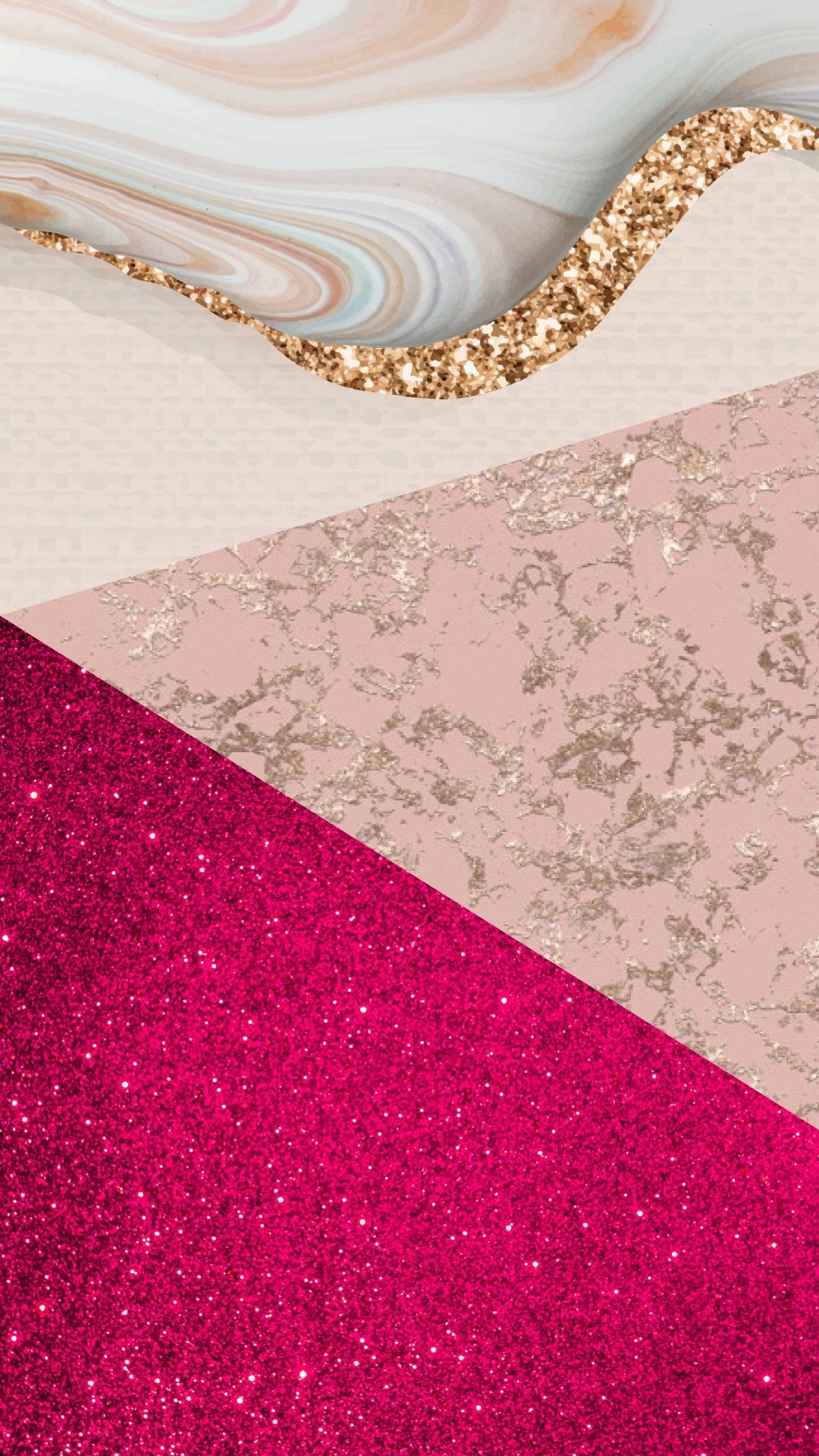 Pink Glitter Marble Wallpapers