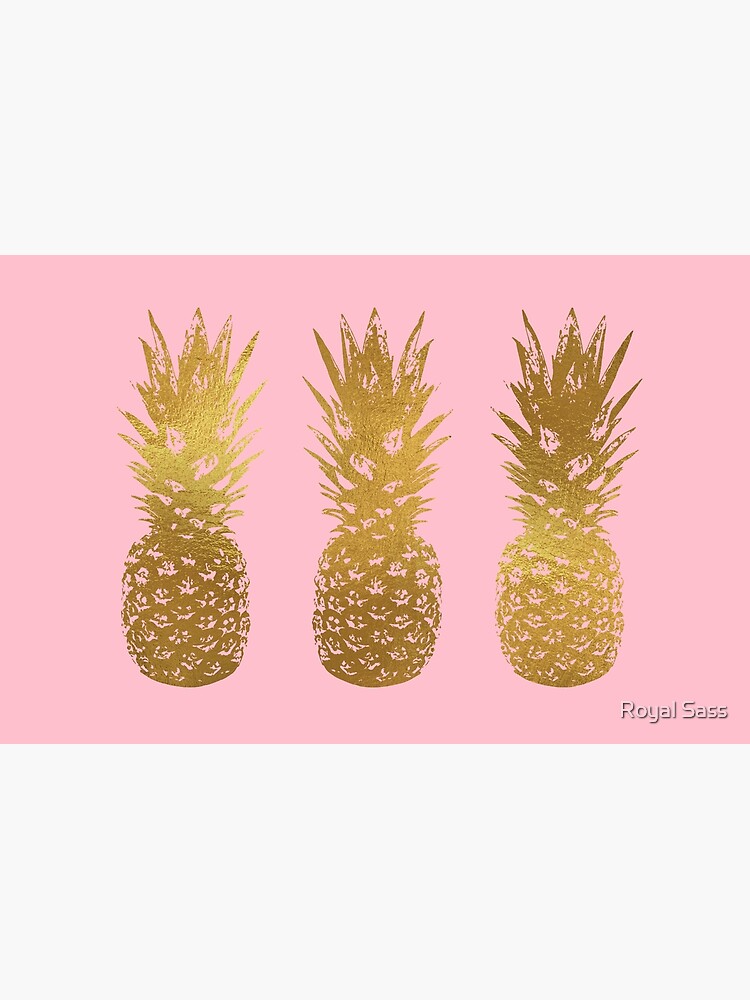 Pink Gold Pineapple Wallpapers