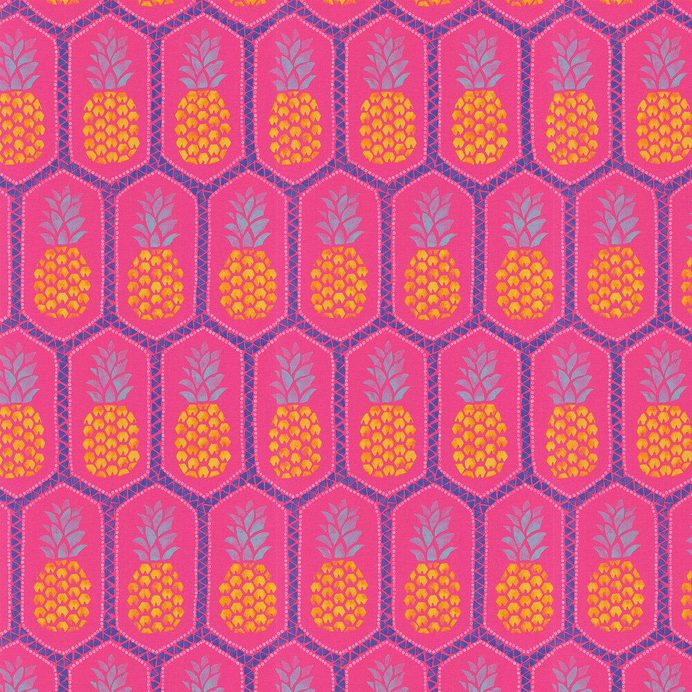 Pink Gold Pineapple Wallpapers