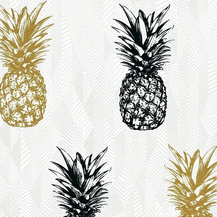 Pink Gold Pineapple Wallpapers