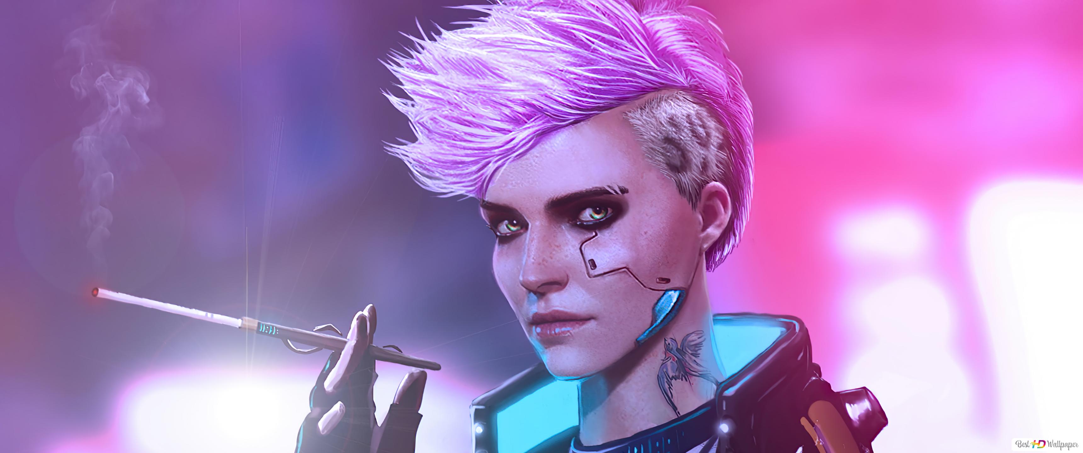 Pink Hair Cyborg Girl Wallpapers