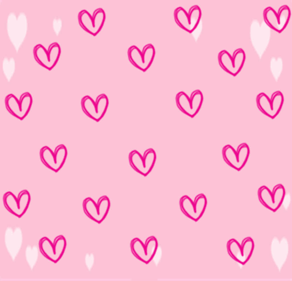 Pink Hearts Background