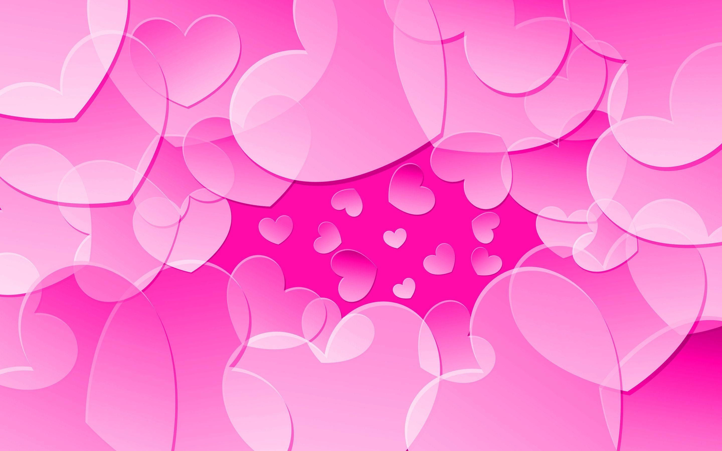 Pink Hearts Wallpapers