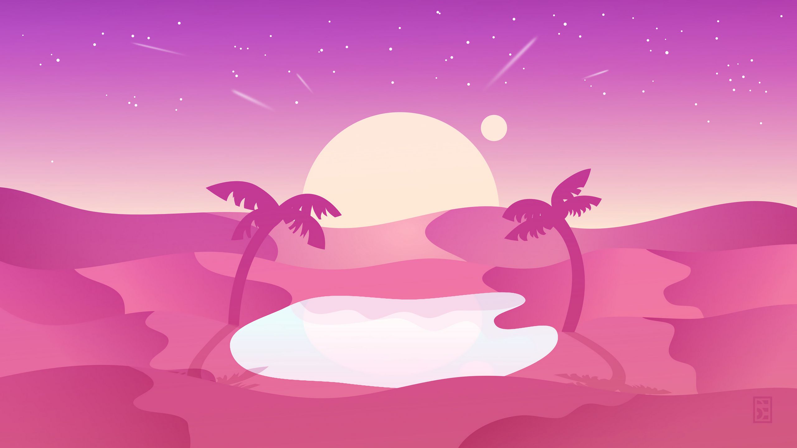 Pink Landscape Wallpapers