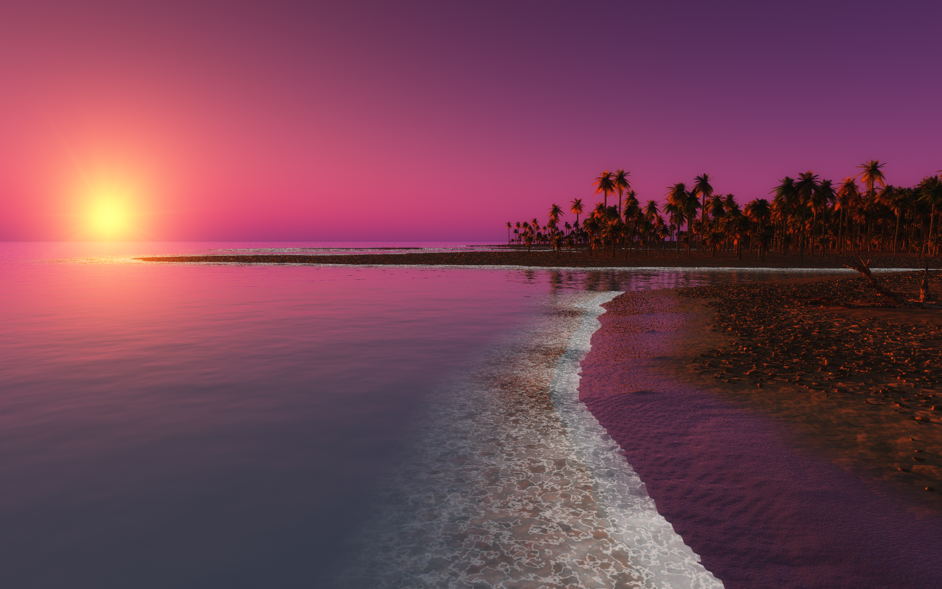 Pink Landscape Wallpapers