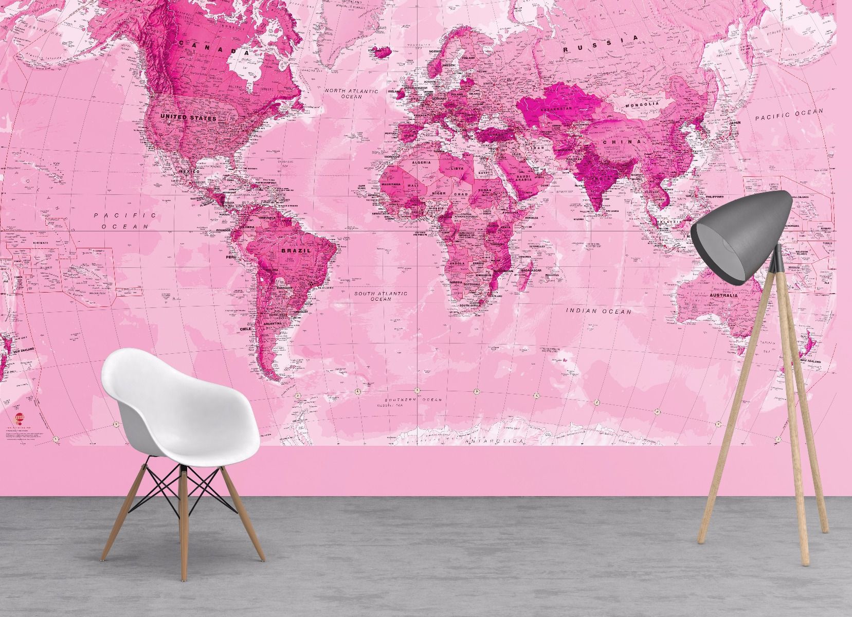 Pink Map Wallpapers