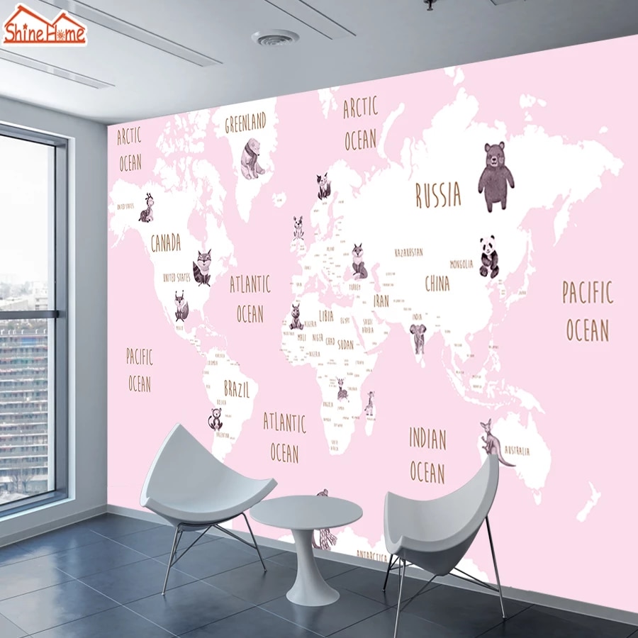 Pink Map Wallpapers