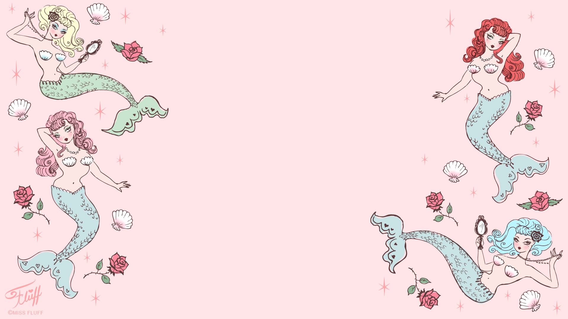 Pink Mermaid Wallpapers