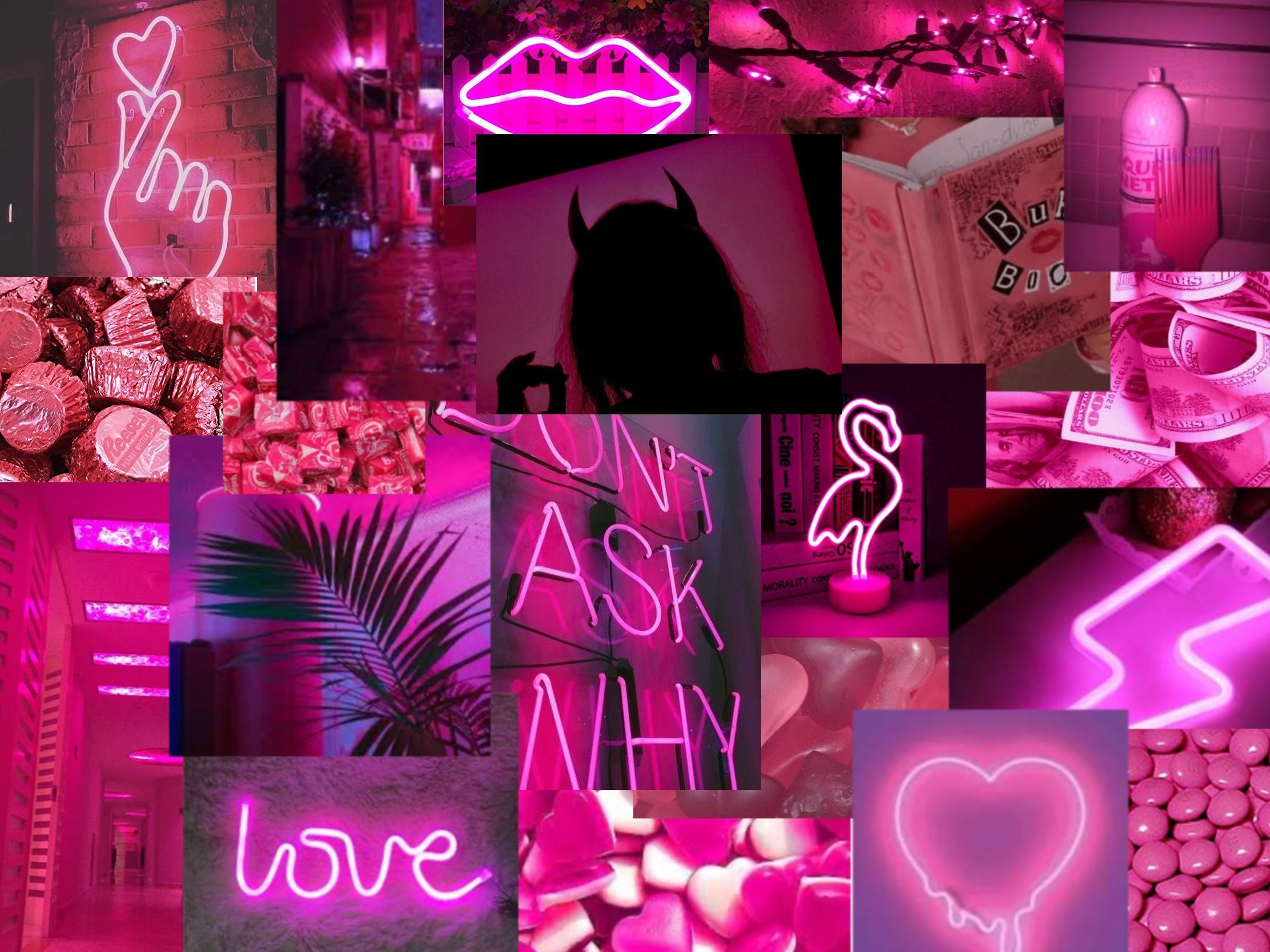 Pink Neon Aesthetic Wallpapers