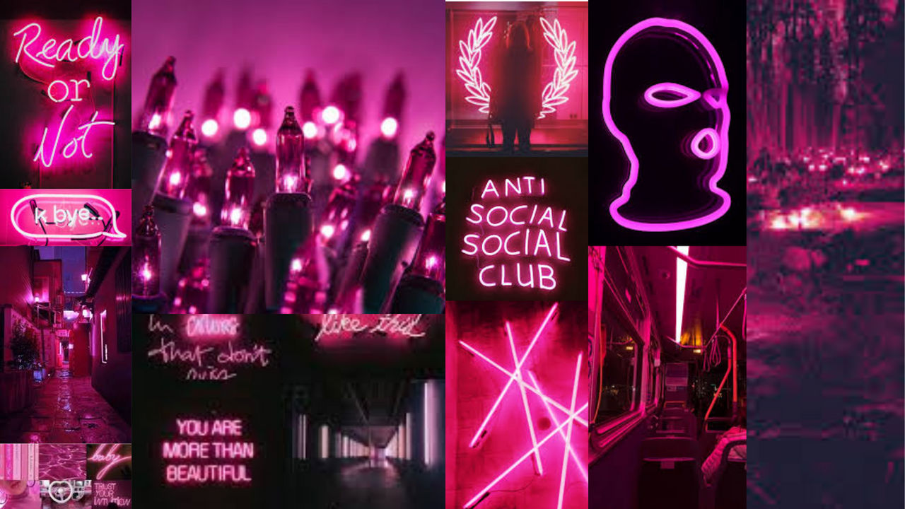 Pink Neon Aesthetic Wallpapers