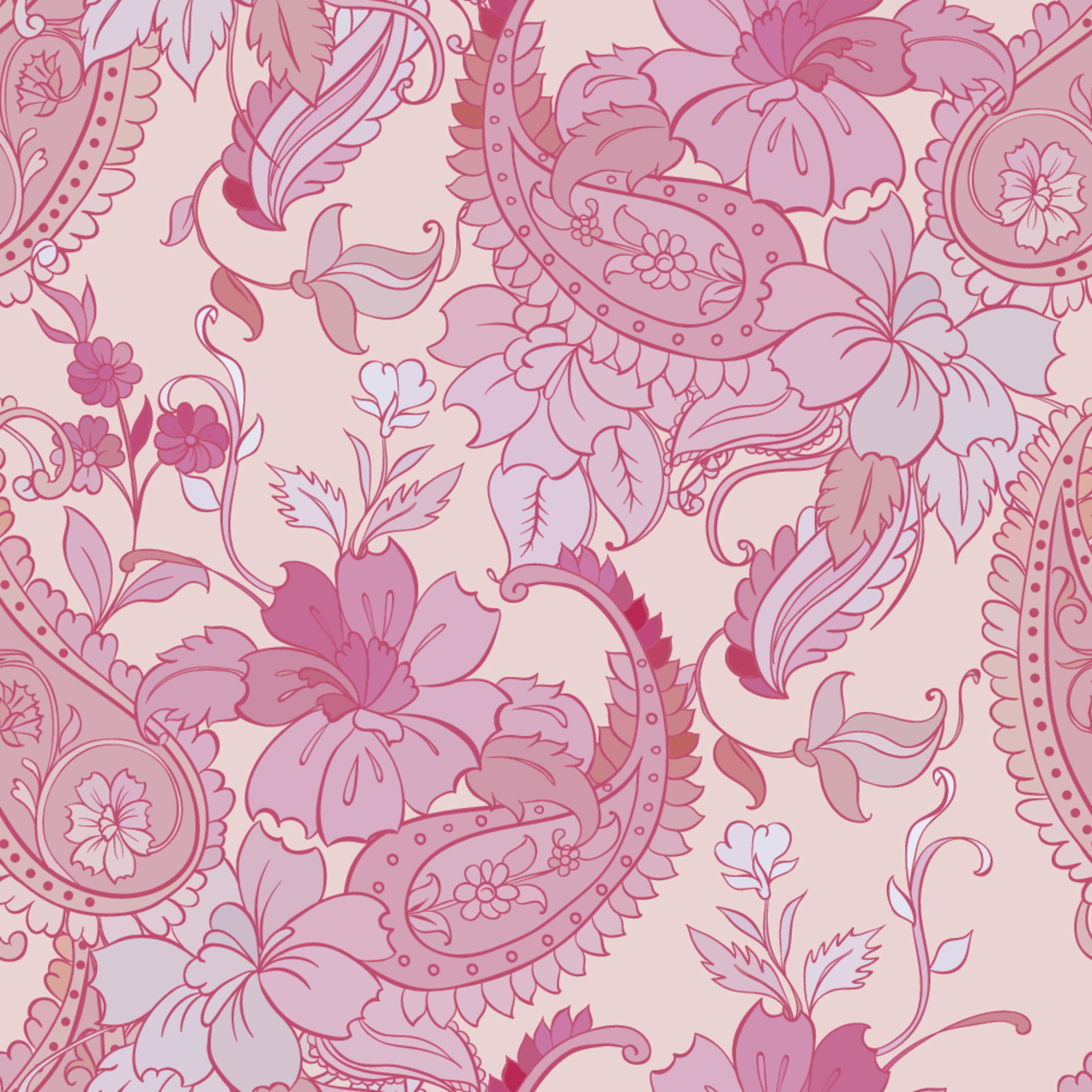 Pink Paisley Wallpapers