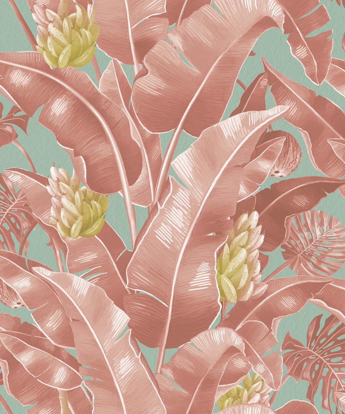 Pink Palm Leaf Wallpapers