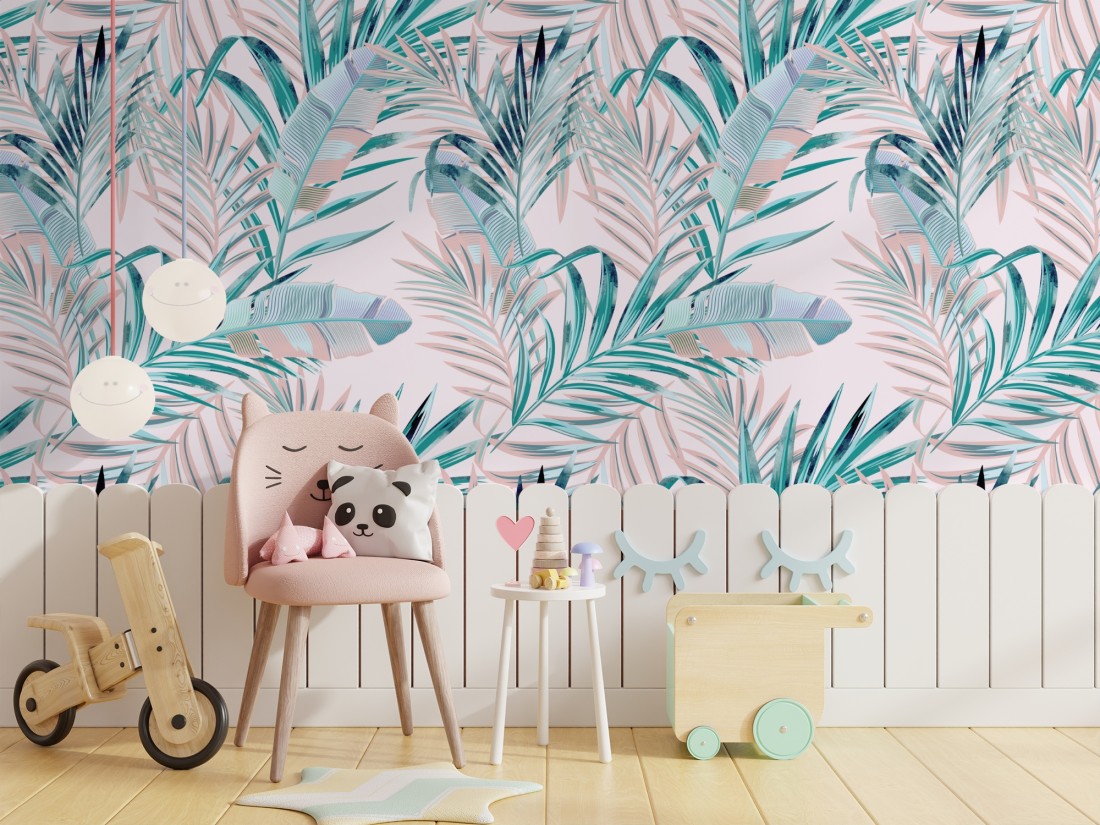 Pink Palm Leaf Wallpapers