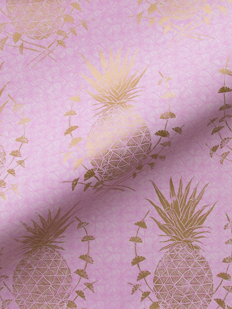 Pink Pineapple Pattern Wallpapers