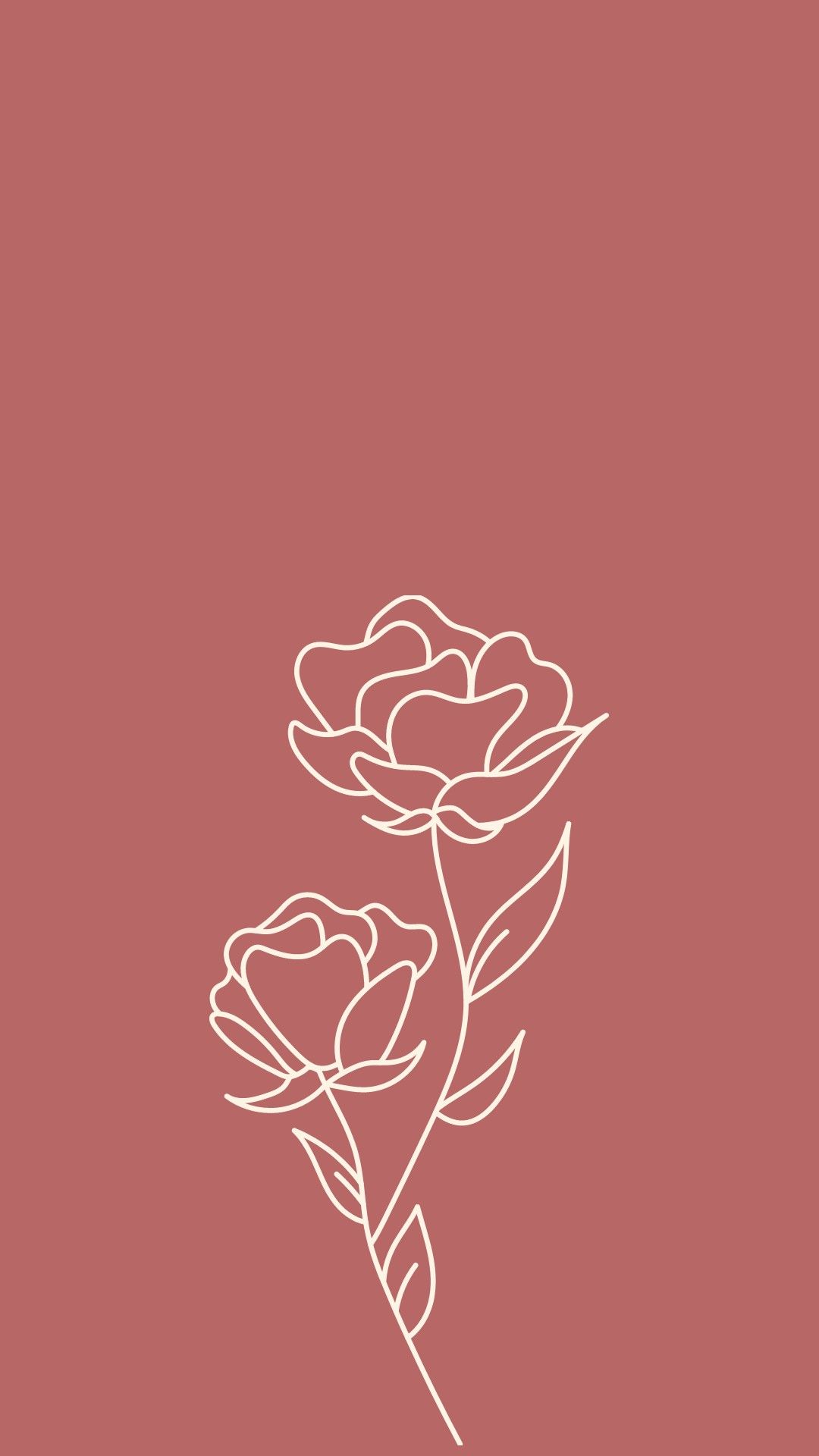 Pink Rose Minimalist Wallpapers