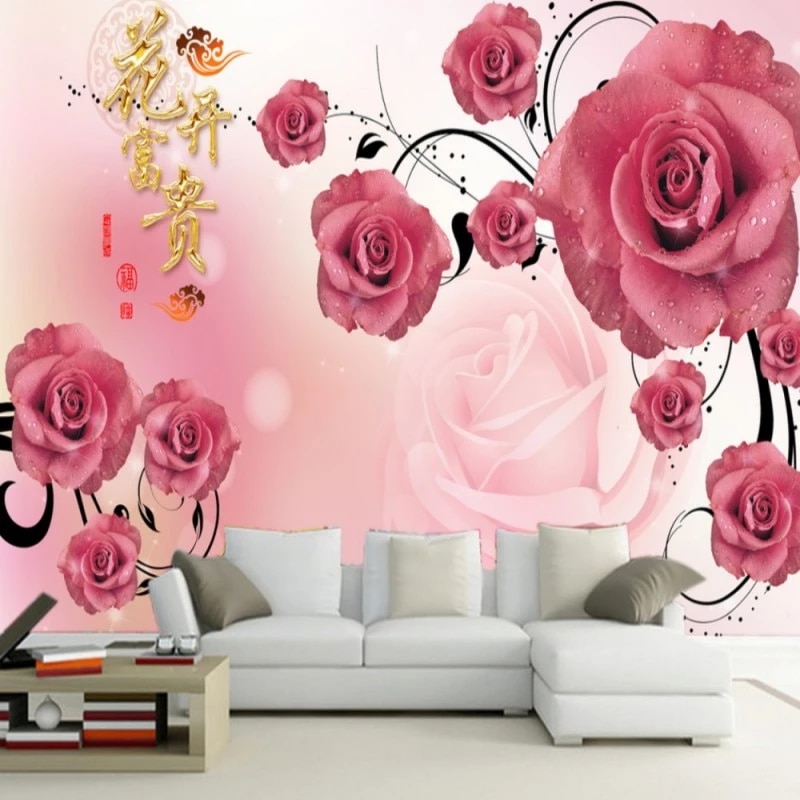 Pink Rose Minimalist Wallpapers