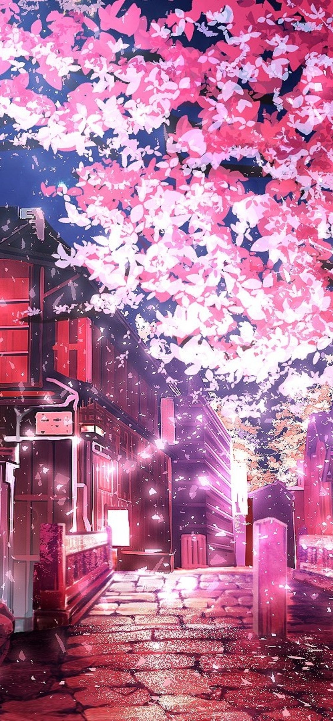 Pink Sakura Tree Anime Aesthetic Wallpapers