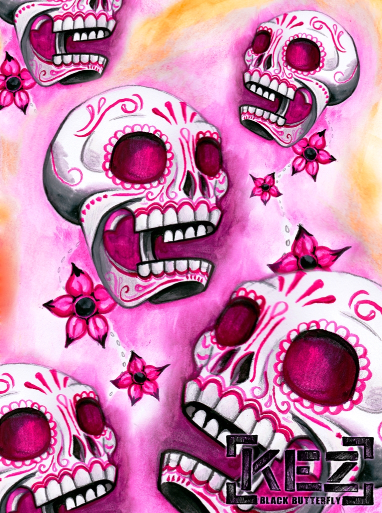 Pink Skull Wallpapers