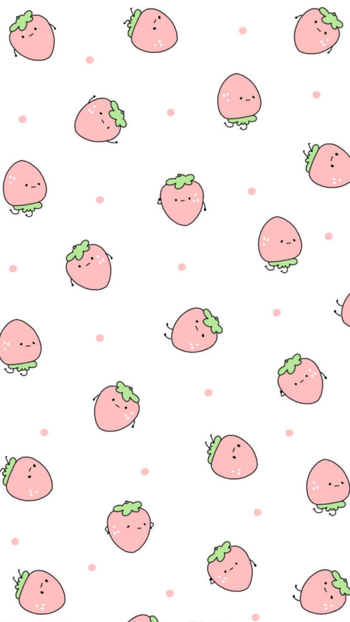 Pink Strawberry Aesthetic Wallpapers