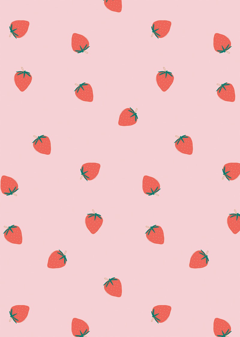 Pink Strawberry Aesthetic Wallpapers