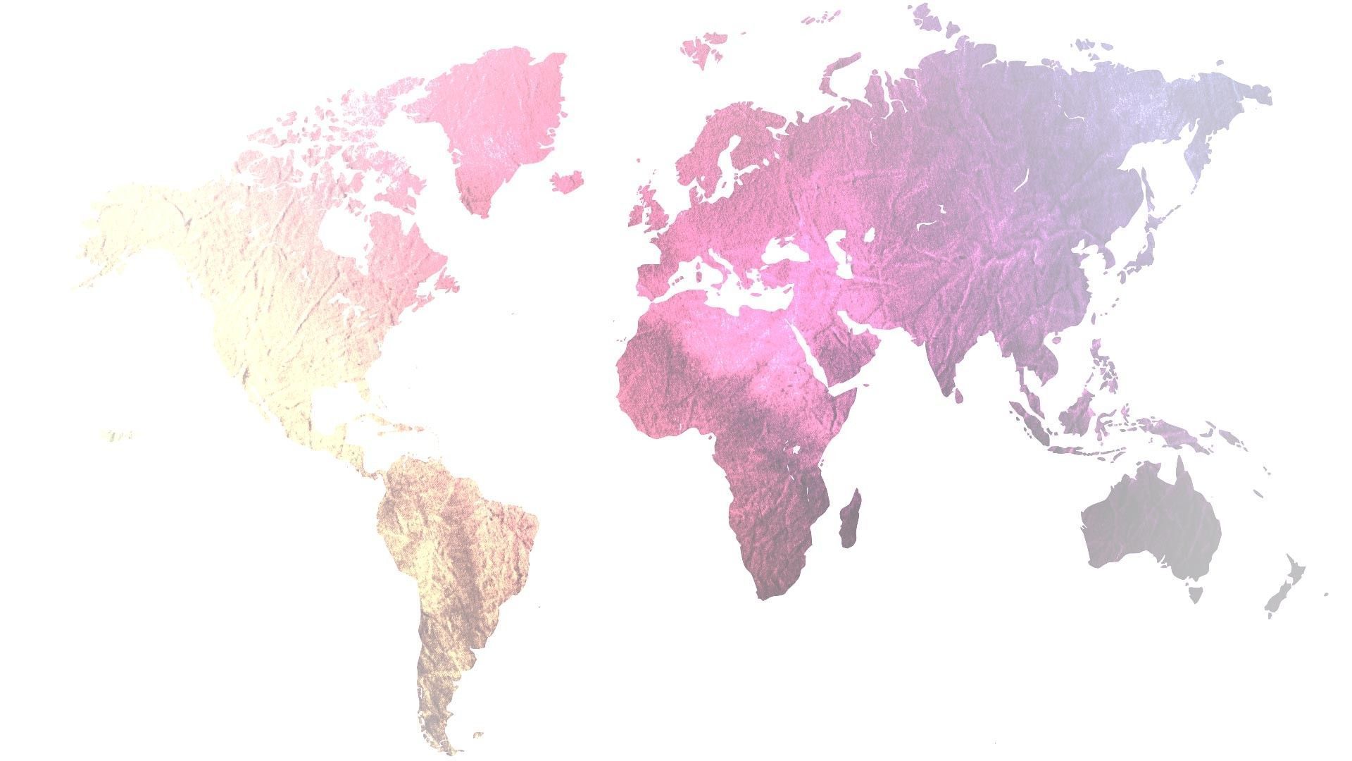 Pink World Map Wallpapers