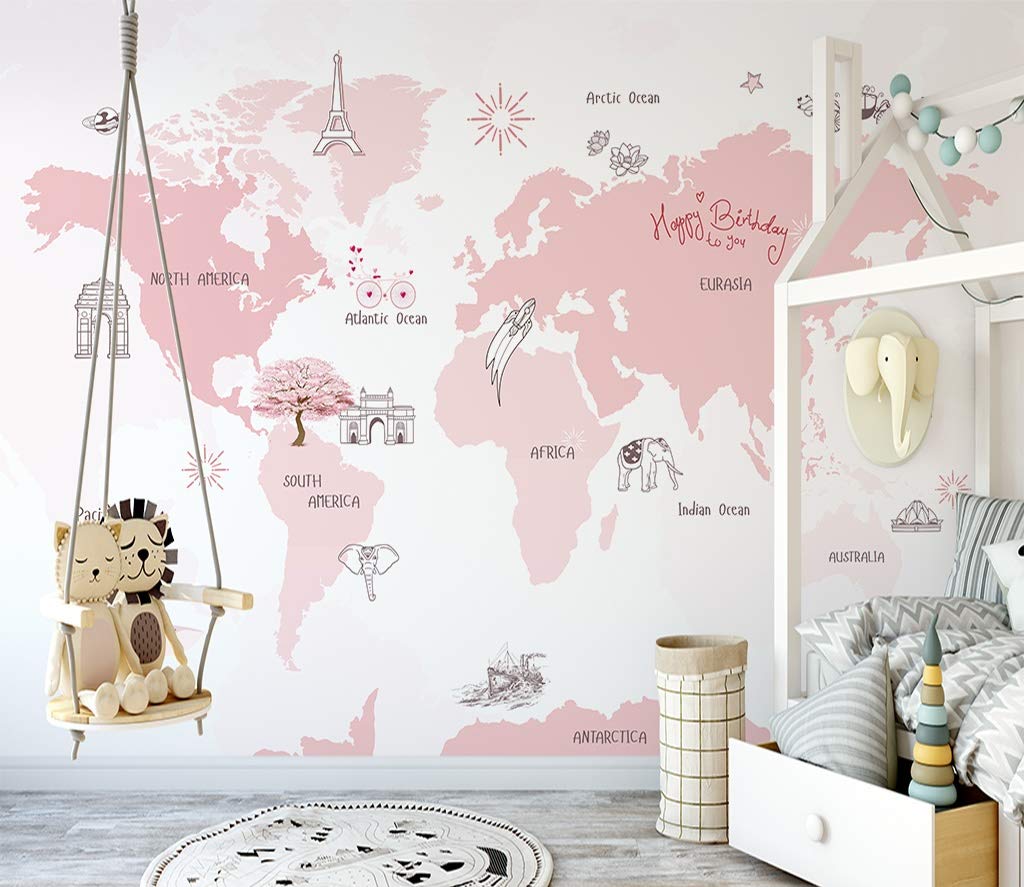 Pink World Map Wallpapers