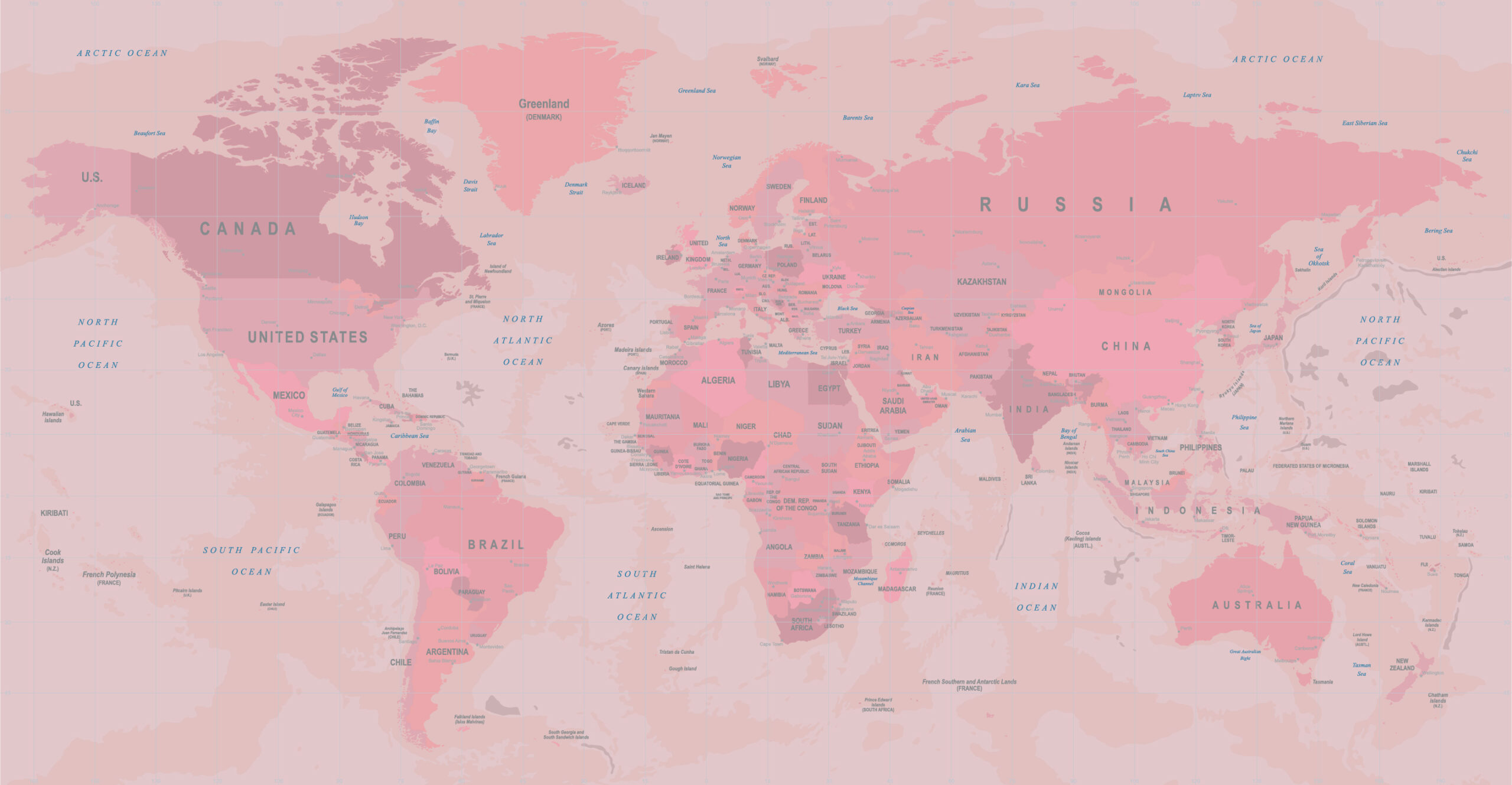 Pink World Map Wallpapers