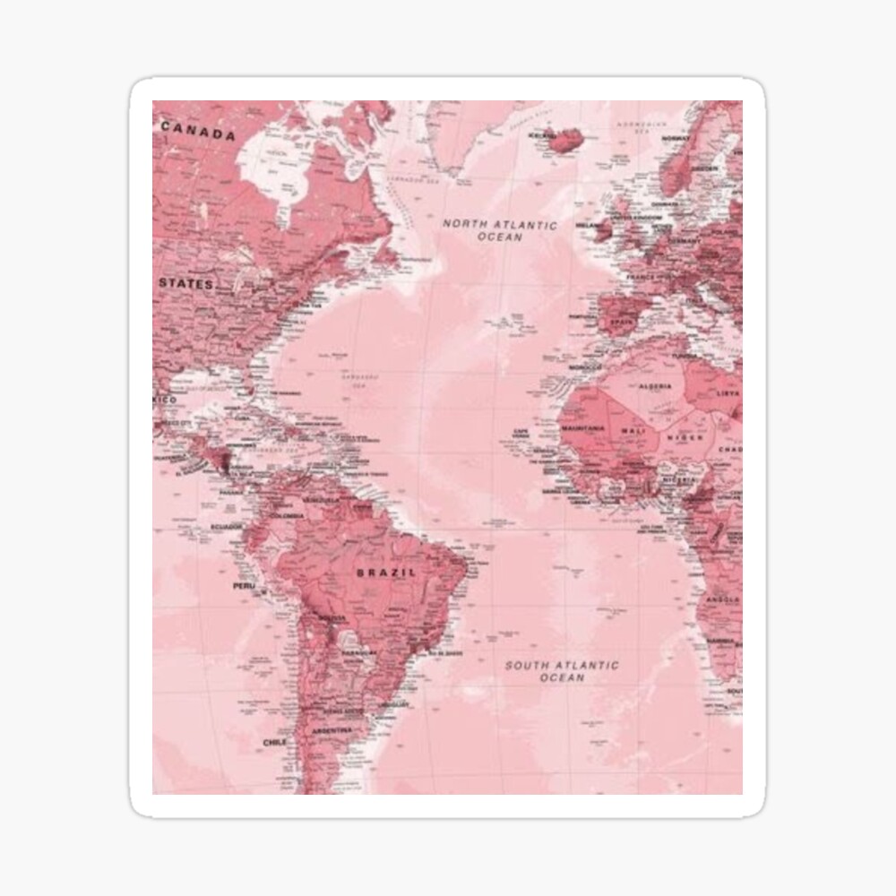 Pink World Map Wallpapers