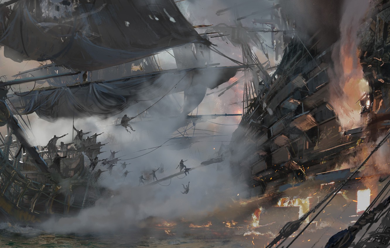 Pirate Ship Battle Wallpapers