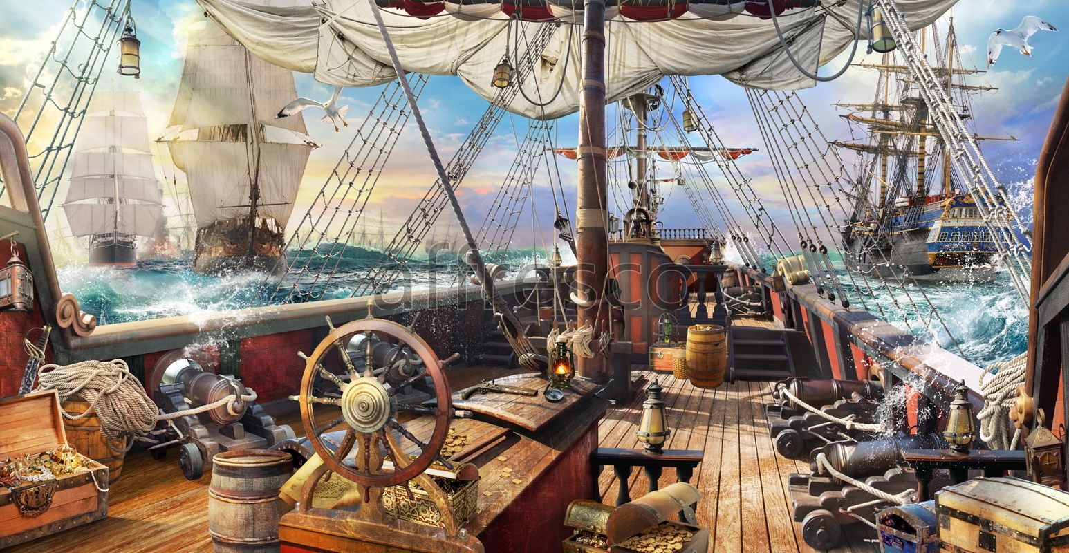 Pirate Ship Deck Background