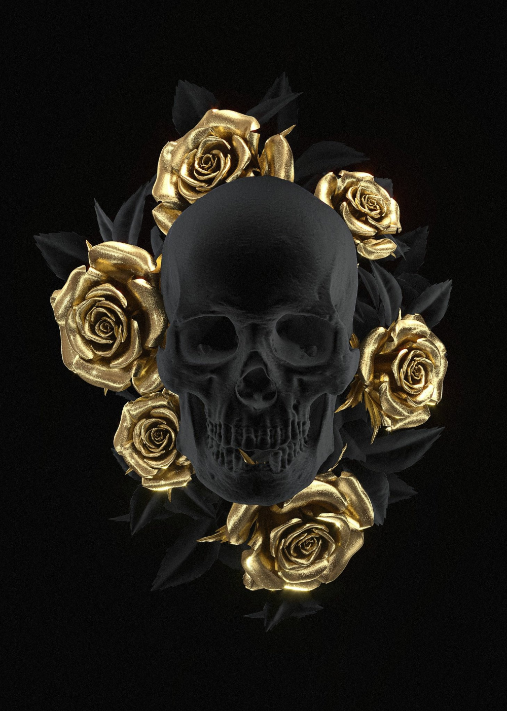 Pirate Skull Gold Wallpapers