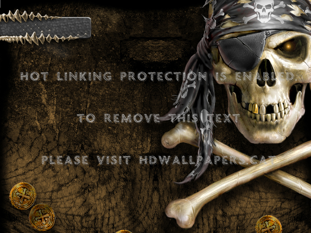 Pirate Skull Gold Wallpapers