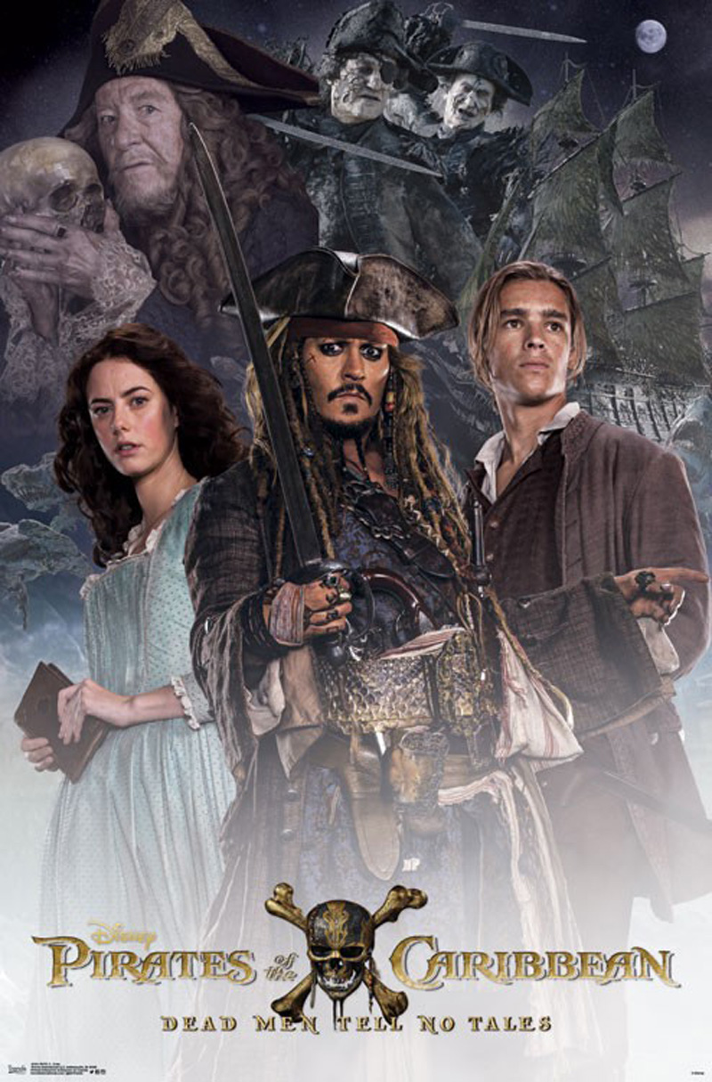 Pirates Of The Caribbean: Dead Men Tell No Tales Movie Poster Wallpapers