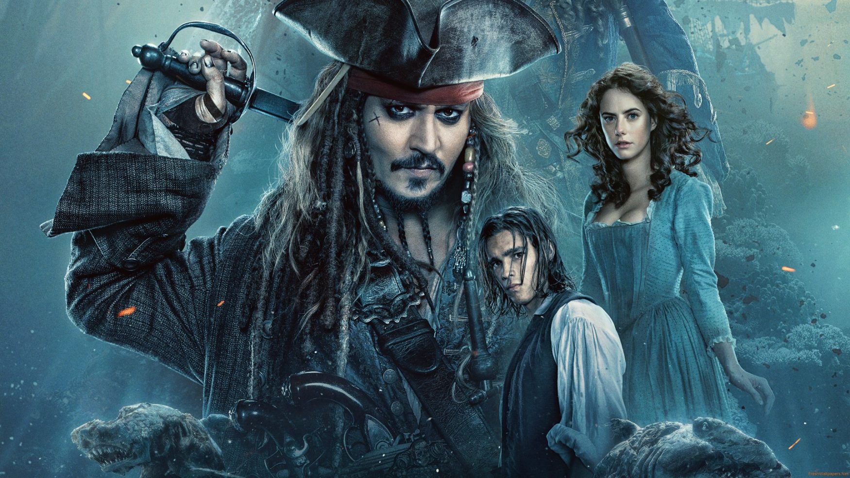 Pirates Of The Caribbean Dead Men Tell No Tales Characters Wallpapers