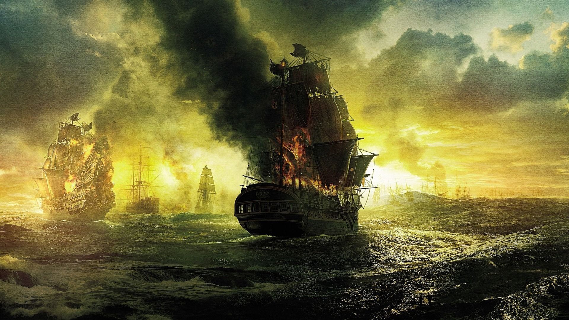 Pirates Of The Caribbean Ship Artwork Wallpapers