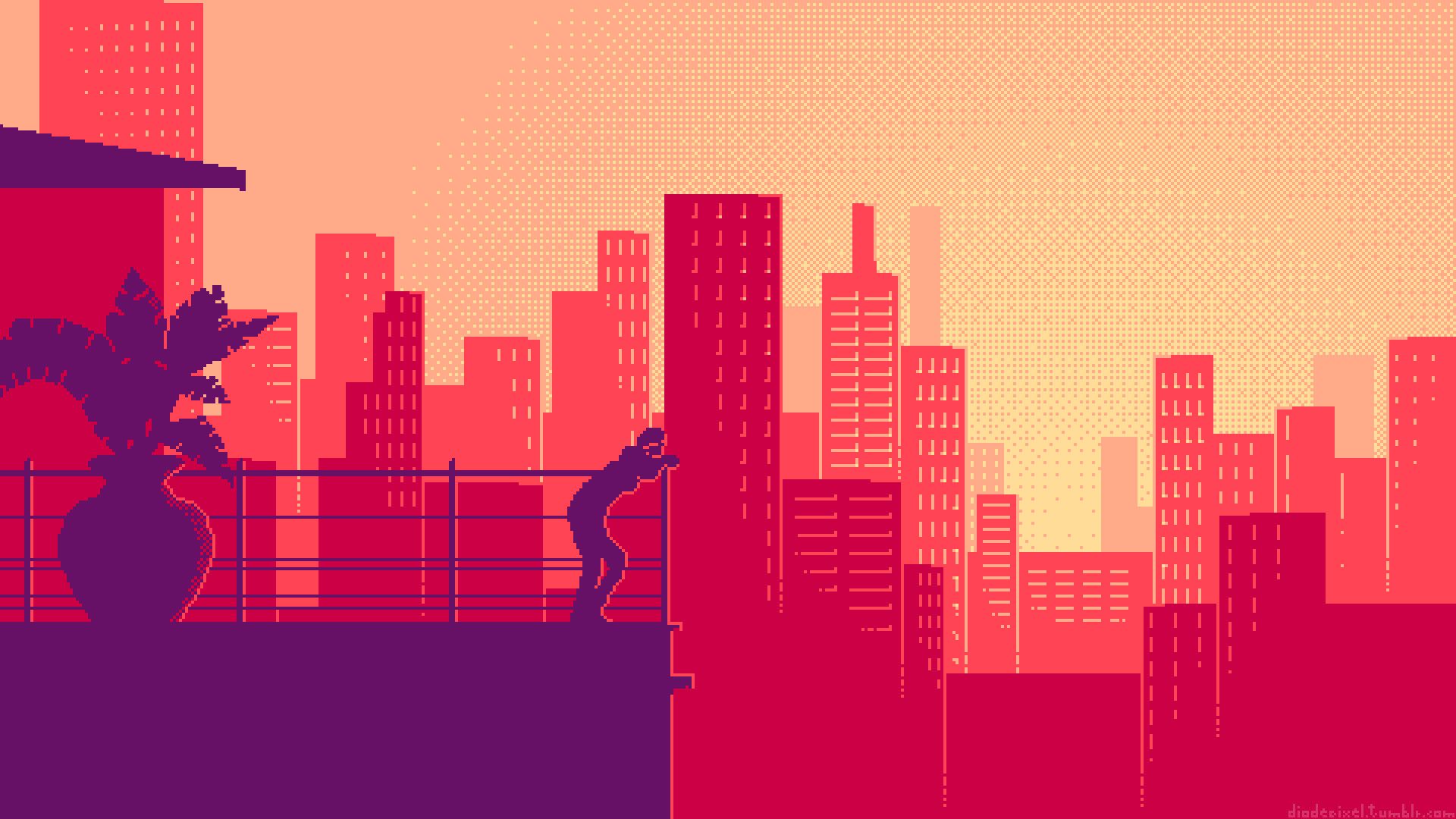 Pixel Aesthetic Background