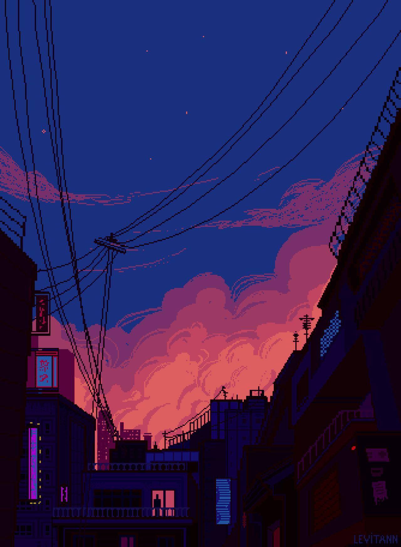 Pixel Aesthetic Background