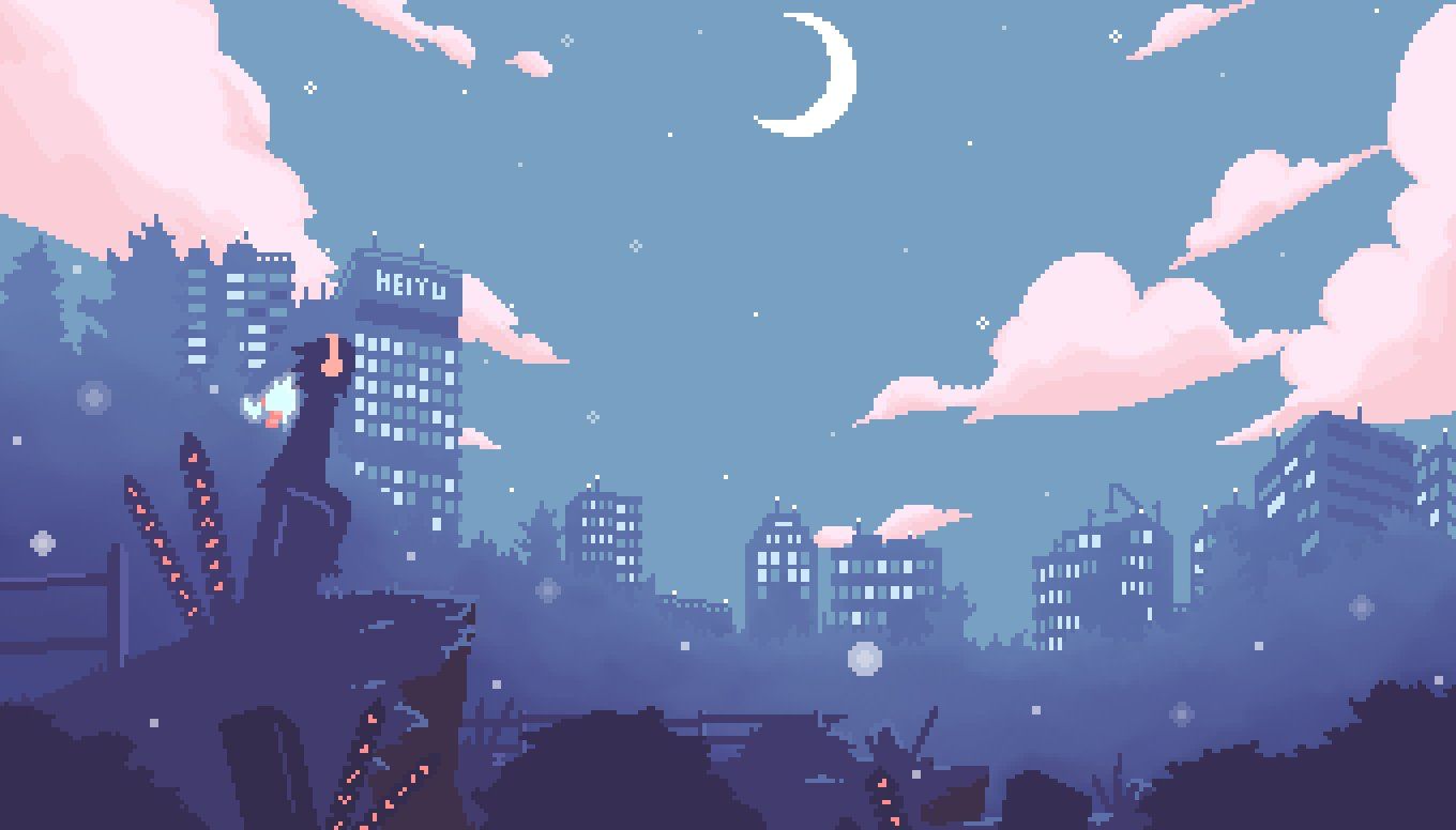 Pixel Aesthetic Background