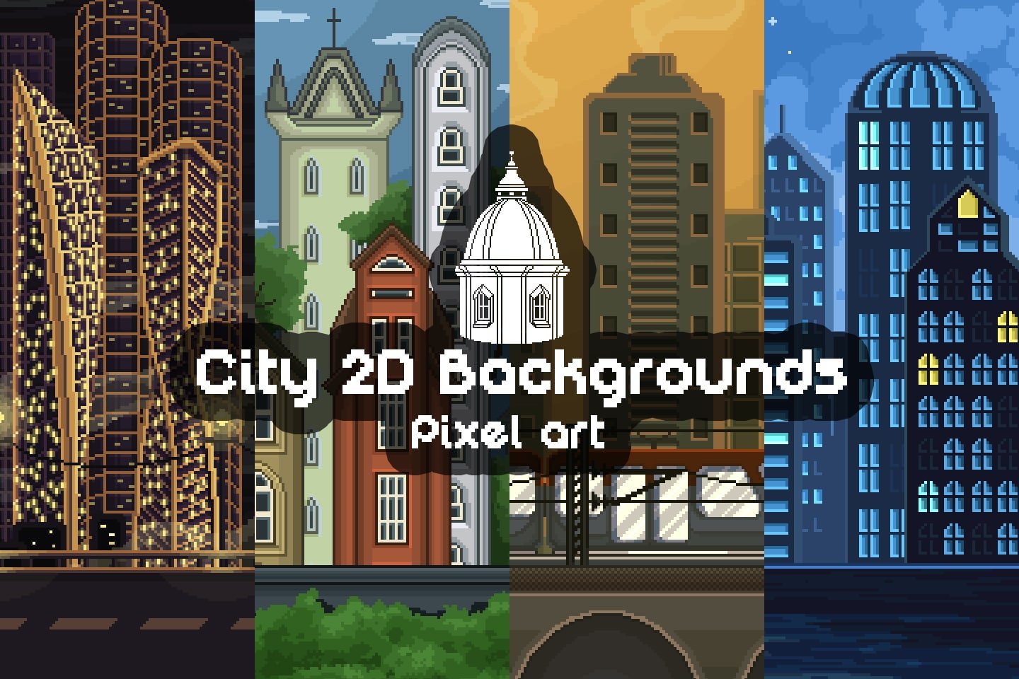 Pixel Art Game Background