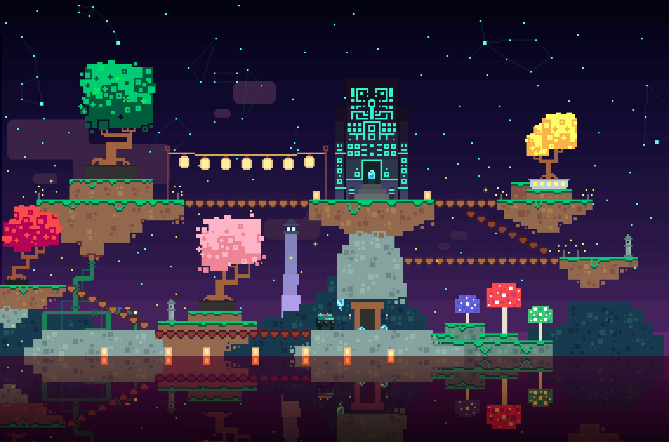 Pixel Art Game Background