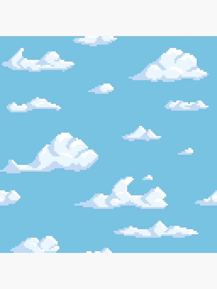 Pixel Clouds Background