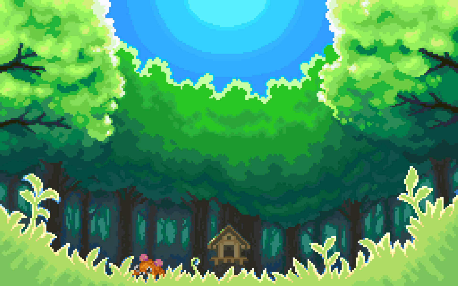 Pixel Forest Wallpapers