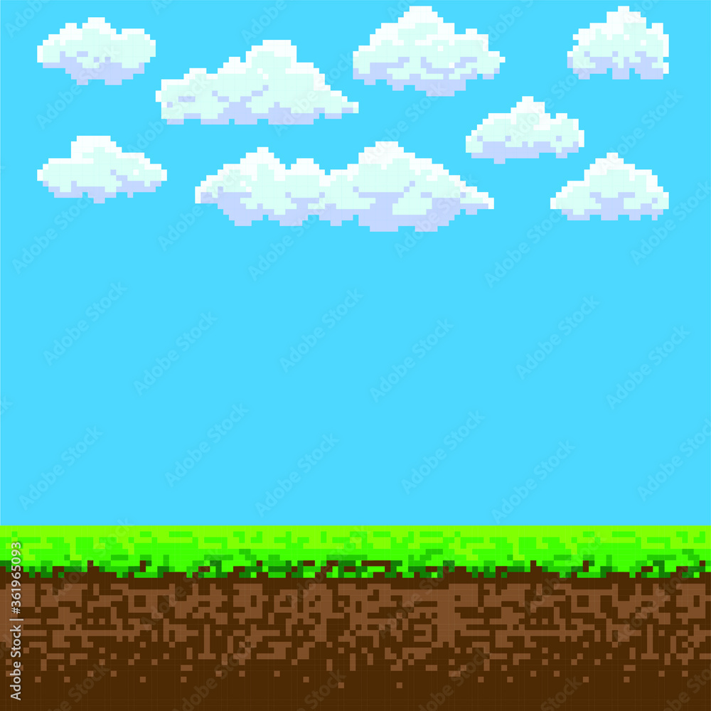 Pixel Game Background