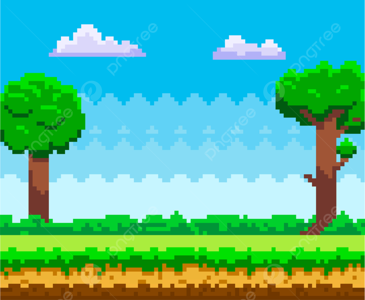 Pixel Game Background