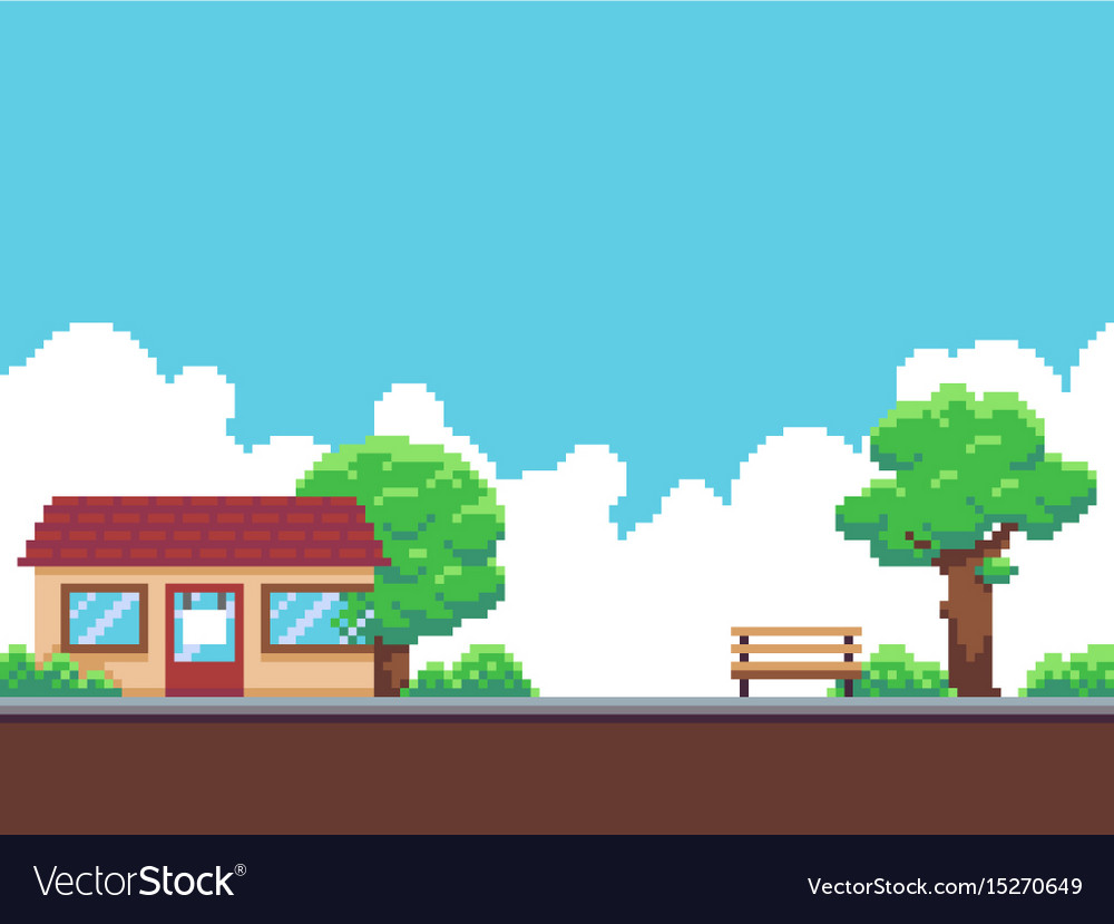 Pixel Game Background