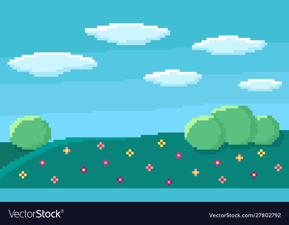 Pixel Game Background