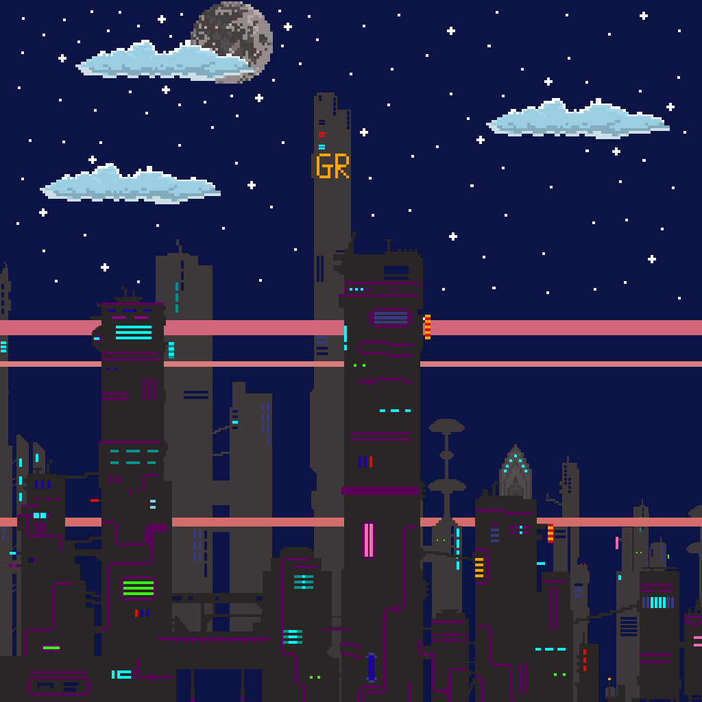 Pixel Game Background